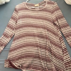 Altar’d State knit candy cane striped top